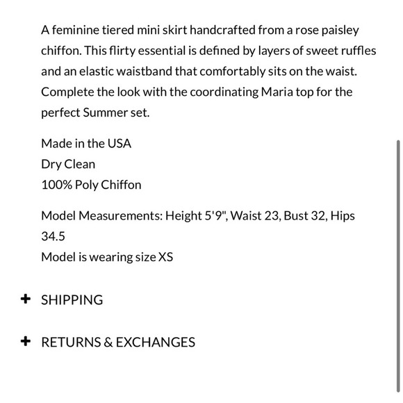 misa los angeles pink paisley chiffon skirt nahla  + top Maria set Size Medium - Picture 10 of 13